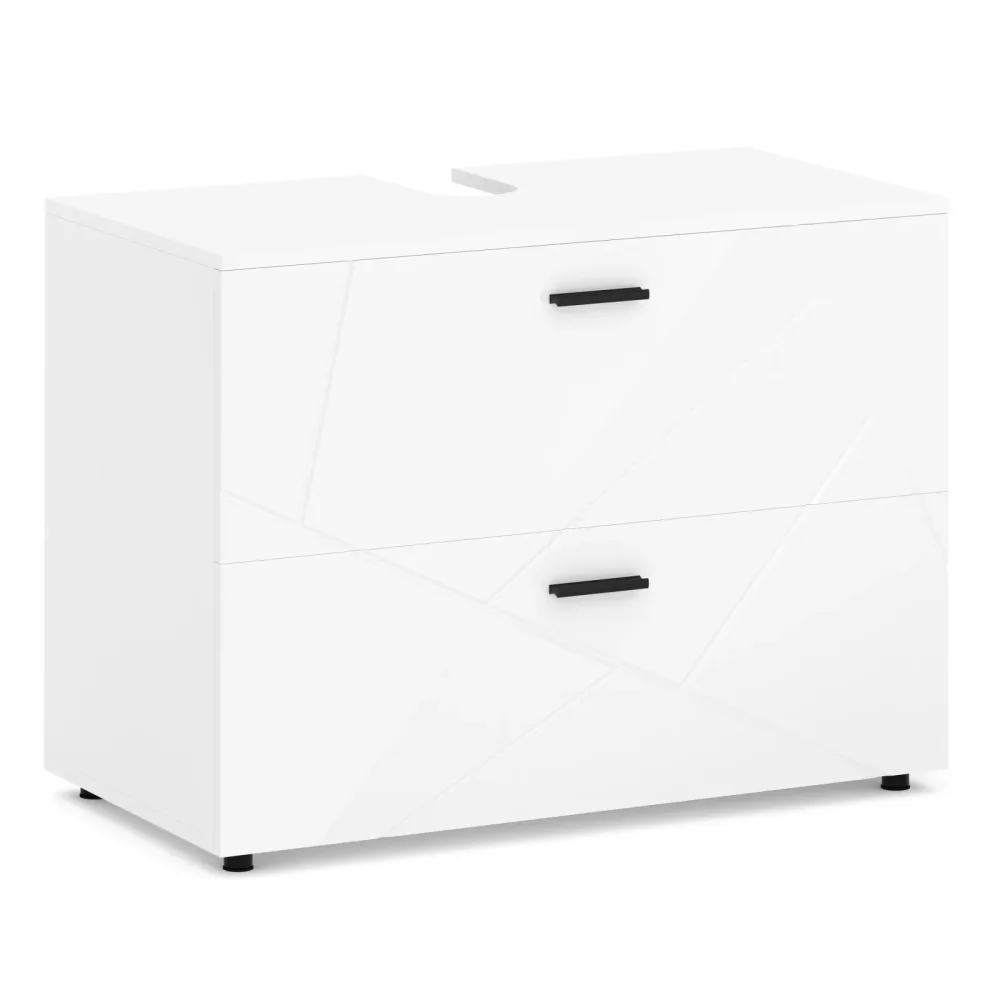 Waschbeckenunterschrank AQUALIA 80 x 41 x 59 cm weiss