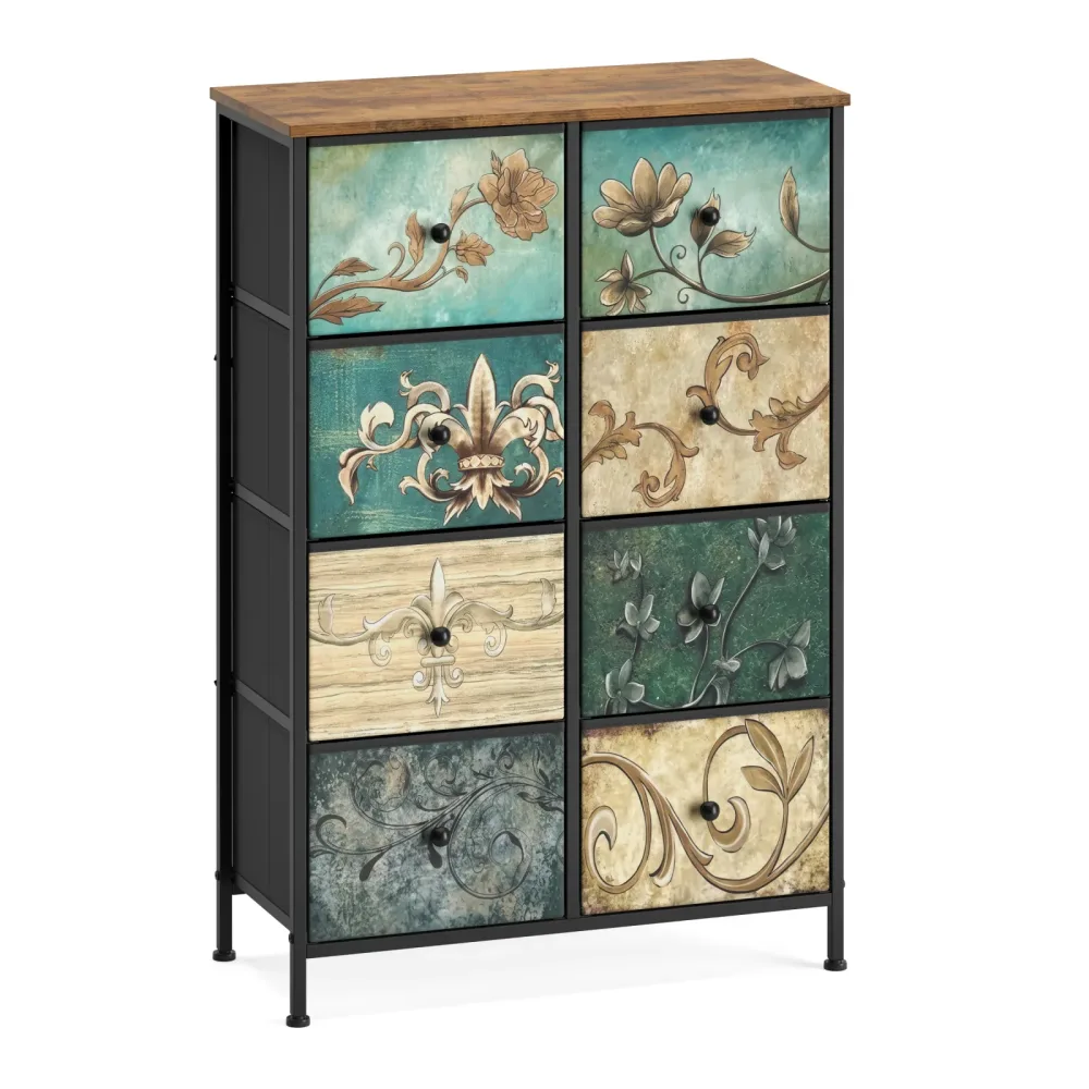 Kommode Vintage FIORELLA 8 Schubladen 67 x 100 cm