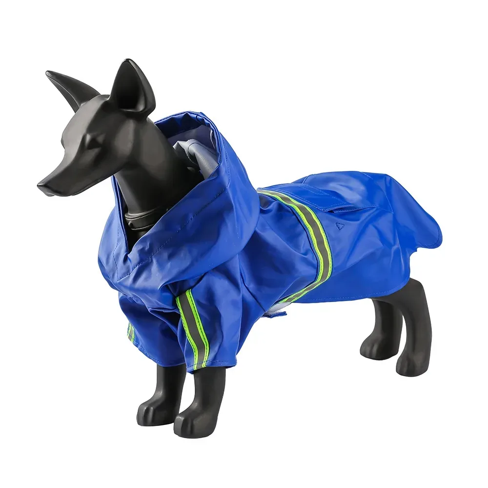 Hunde Regenmantel wasserdicht Grösse L blau