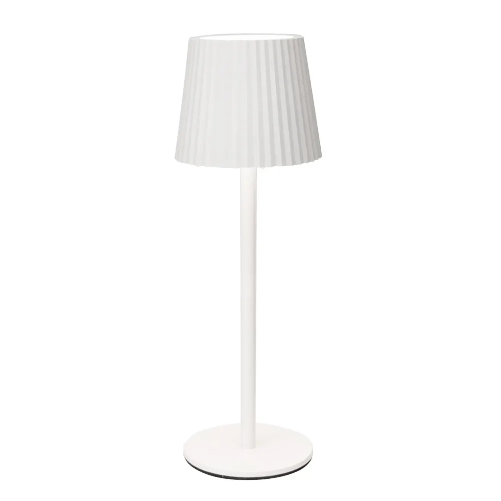 LED Tischlampe dimmbar 9 x 27 cm weiss