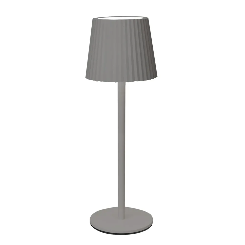LED Tischlampe dimmbar 9 x 27 cm grau