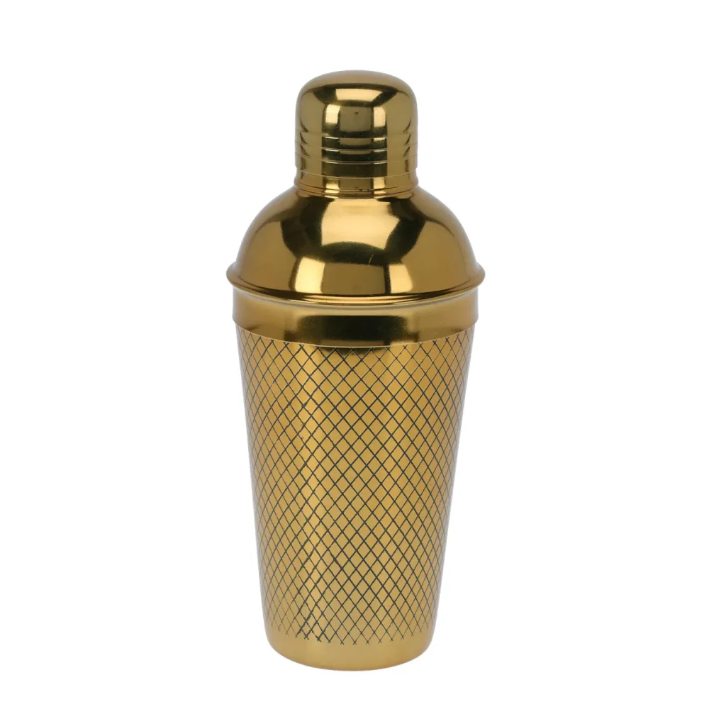 Cocktailshaker Edelstahl 650 ml gold
