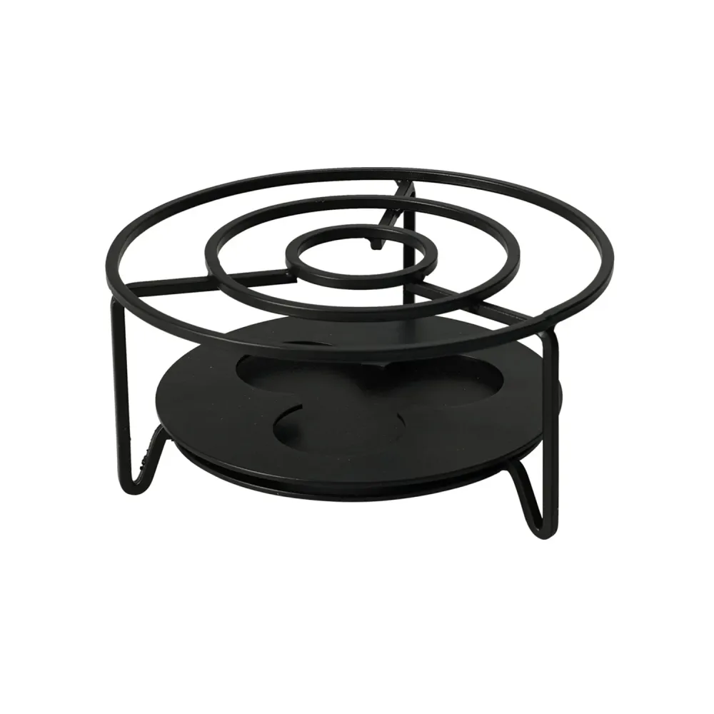 Rechaud Edelstahl 16 x 8 cm schwarz