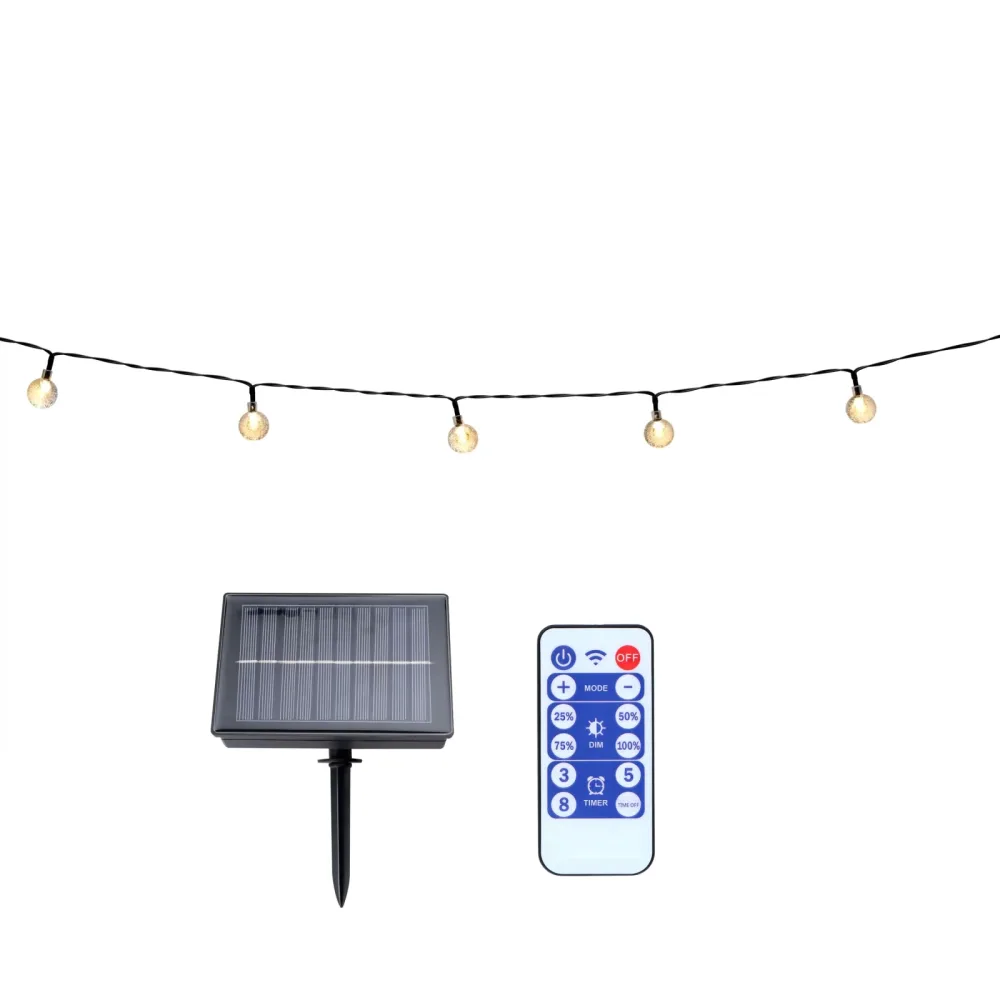 LED Solar Lichterkette 9 m