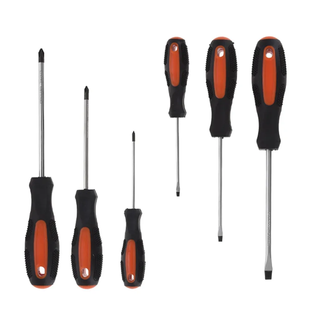 Schraubenzieher Set 6-teilig schwarz/orange