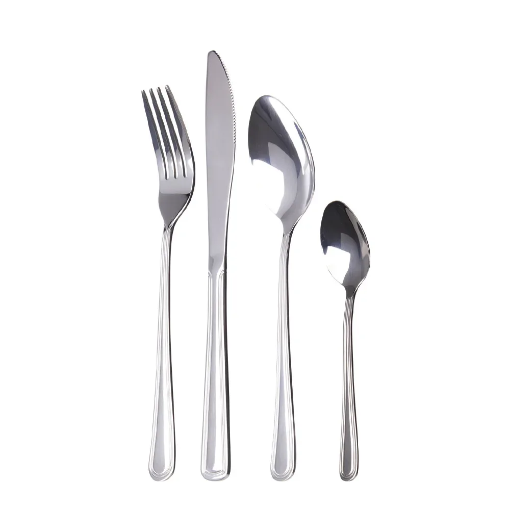 Besteck Set mit Gravur 16-teilig silber
