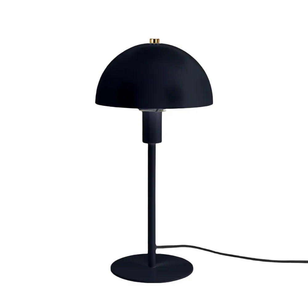 Tischlampe Metall 18 x 36 cm schwarz