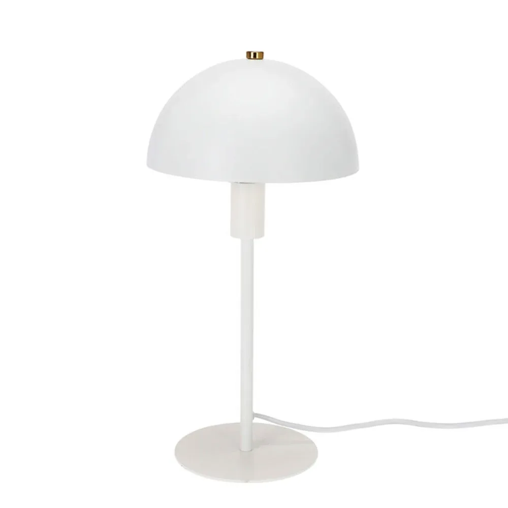 Tischlampe Metall 18 x 36 cm weiss