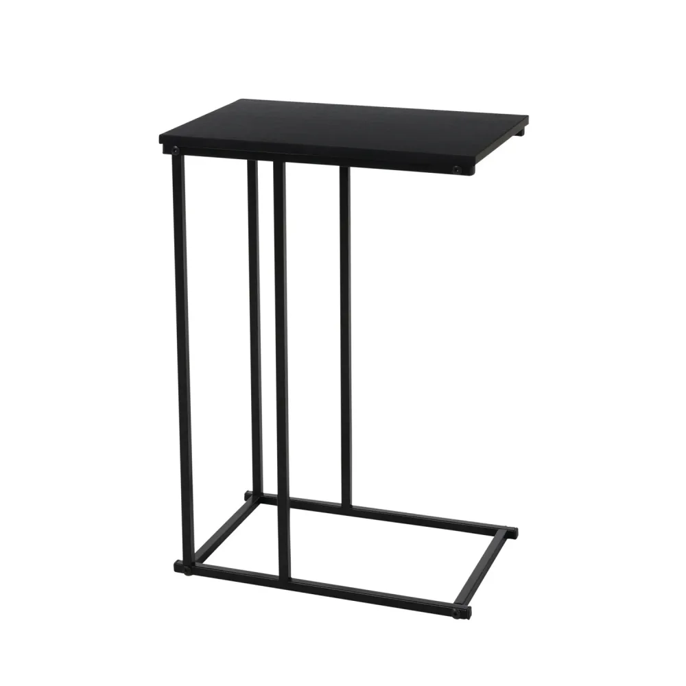 Beistelltisch Metall 40 x 26 x 58 cm schwarz