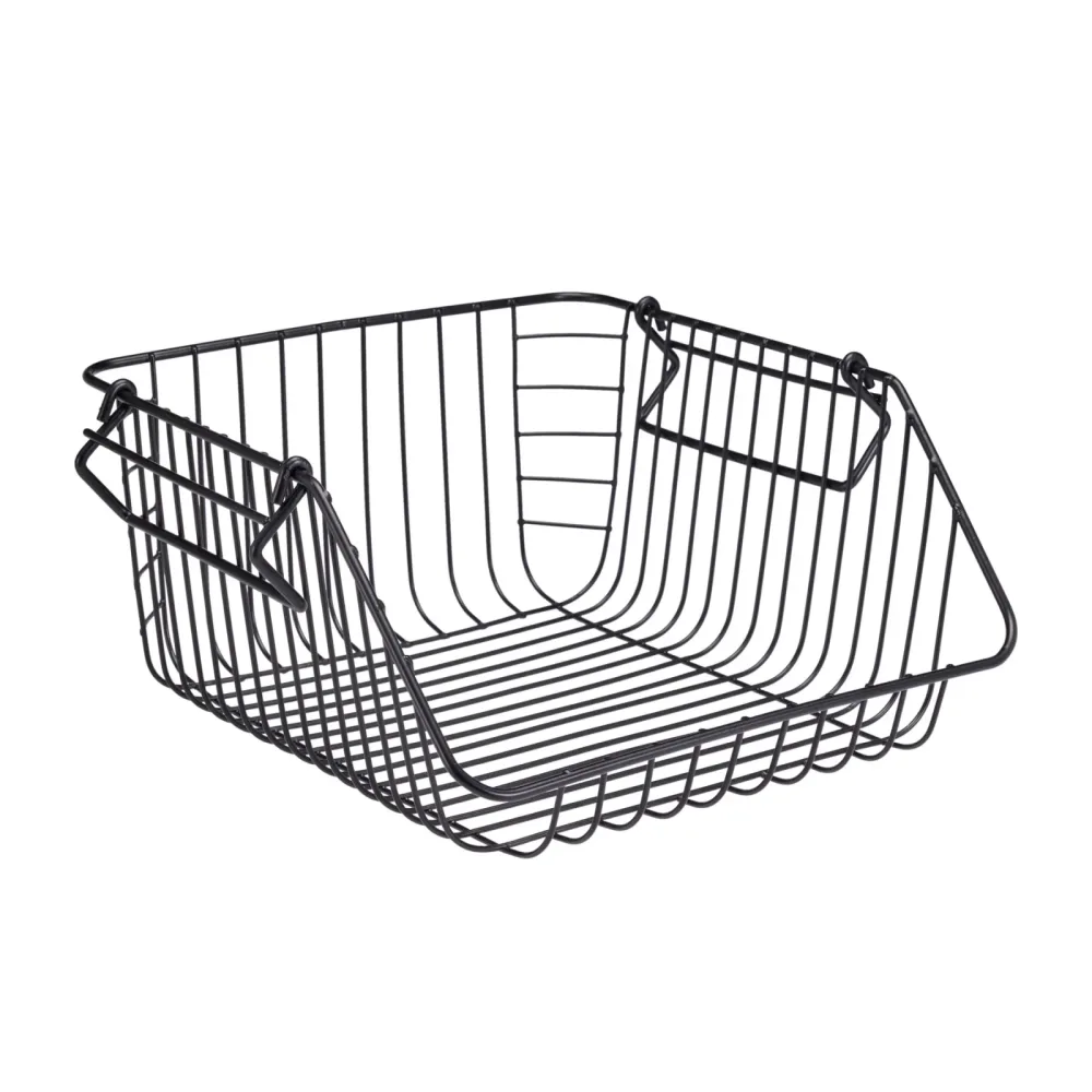 Korb Eisen 29 x 27 x 14 cm schwarz