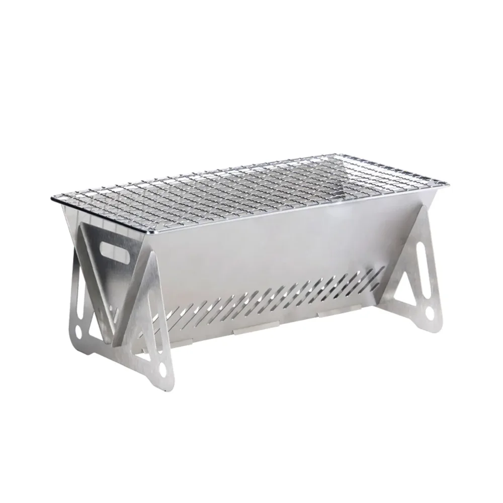 BBQ Holzkohlegrill Campinggrill Edelstahl klappbar