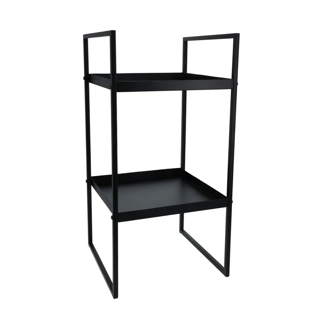 Beistelltisch Eisen 27 x 27 x 54 cm schwarz