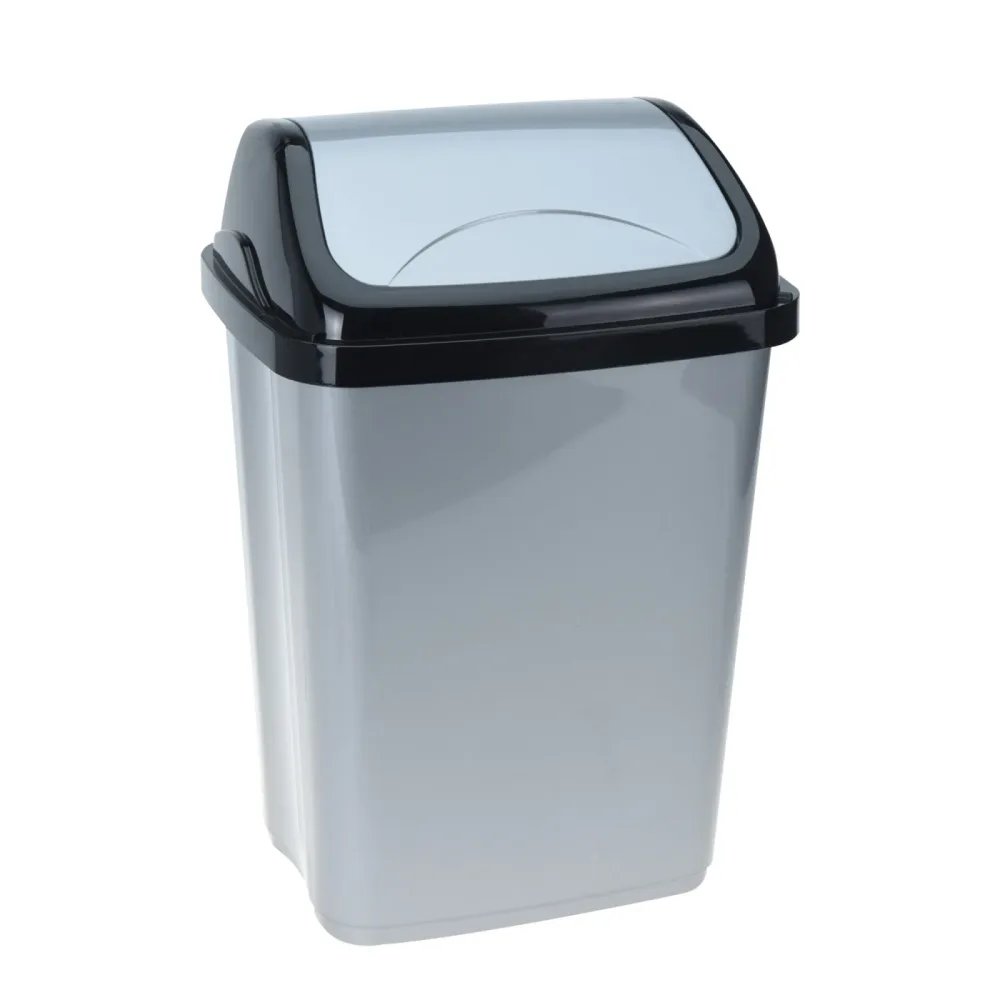 Abfalleimer 10L anthrazit/schwarz