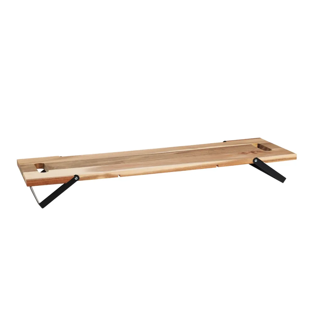 Servierbrett Akazienholz 67 x 20 cm natur/schwarz