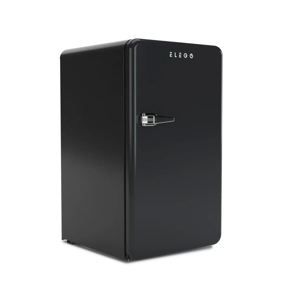 Kühlschrank mit Gefrierfach Retro 90L schwarz