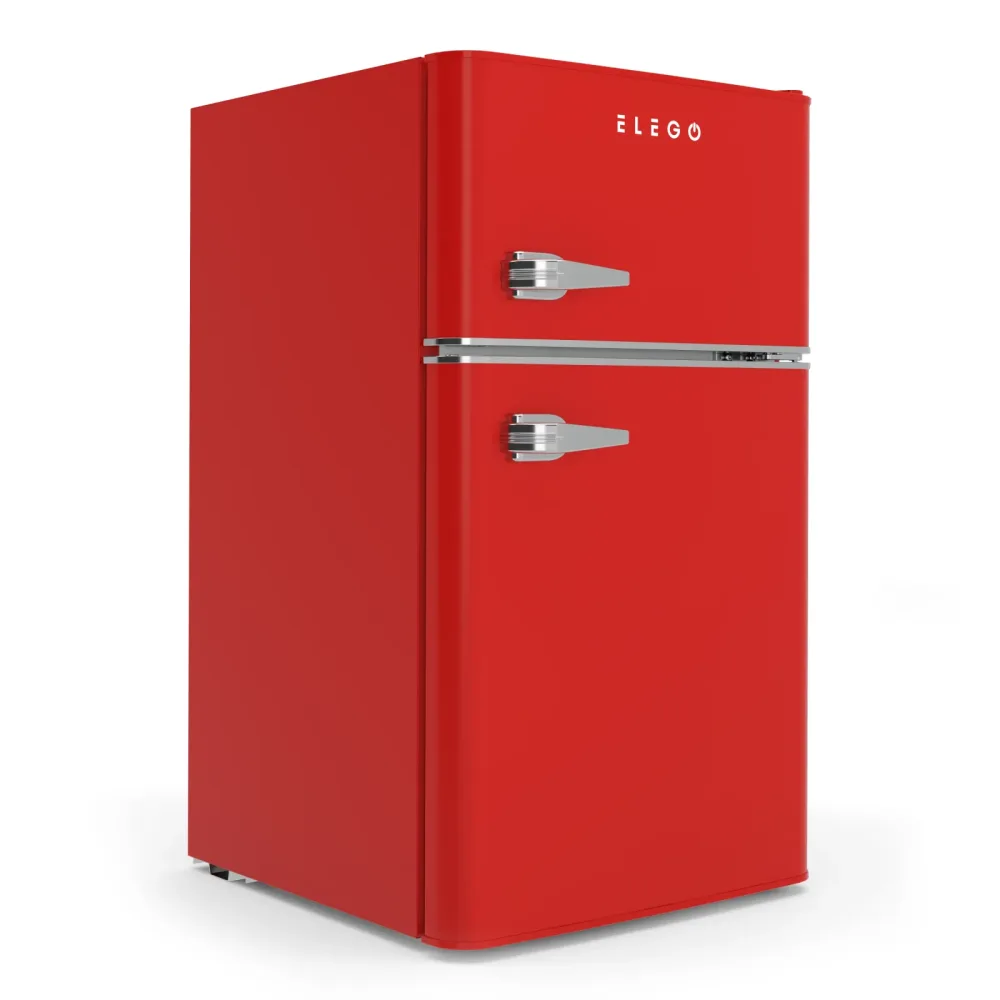 Kühlschrank mit Gefrierfach HOLO 90L rot