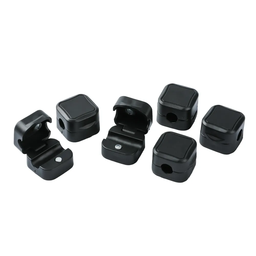 Kabelhalter 6er Set schwarz