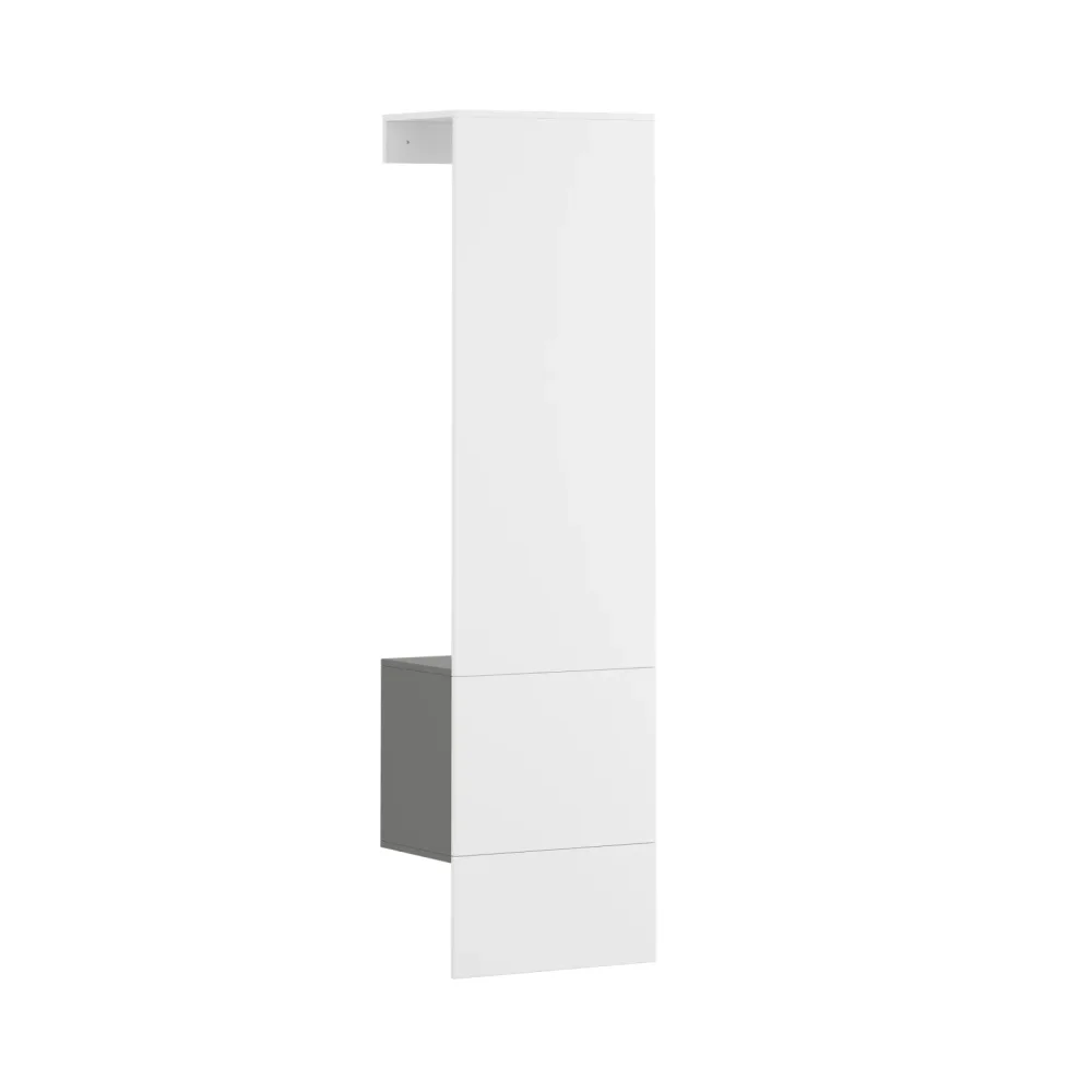 Garderobe RIMEL 52 x 191 cm weiss/anthrazit