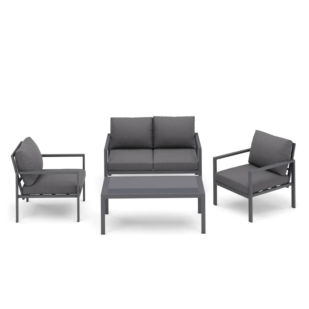 Gartenmöbel Set KAPLAN anthrazit