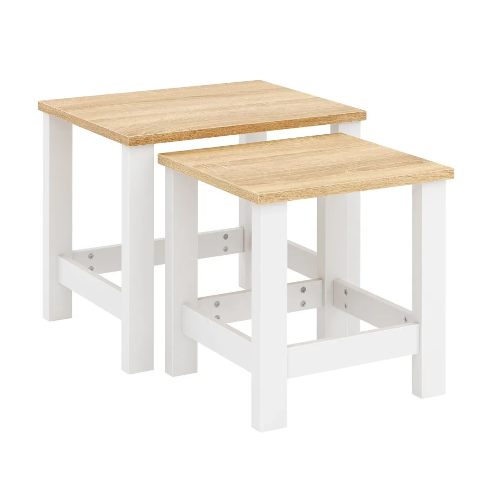 Beistelltisch ARLES 2-teilig weiss