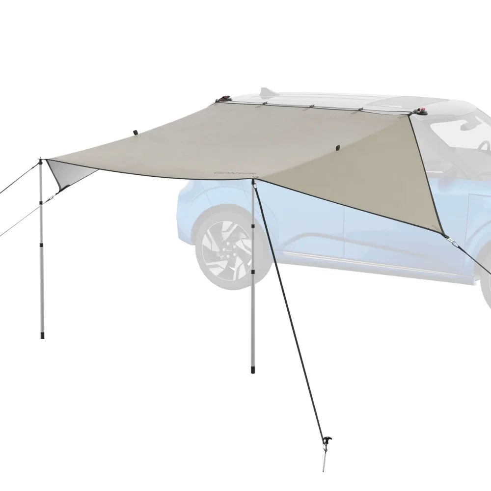 Sonnensegel für Fahrzeug 250 x 400 cm beige