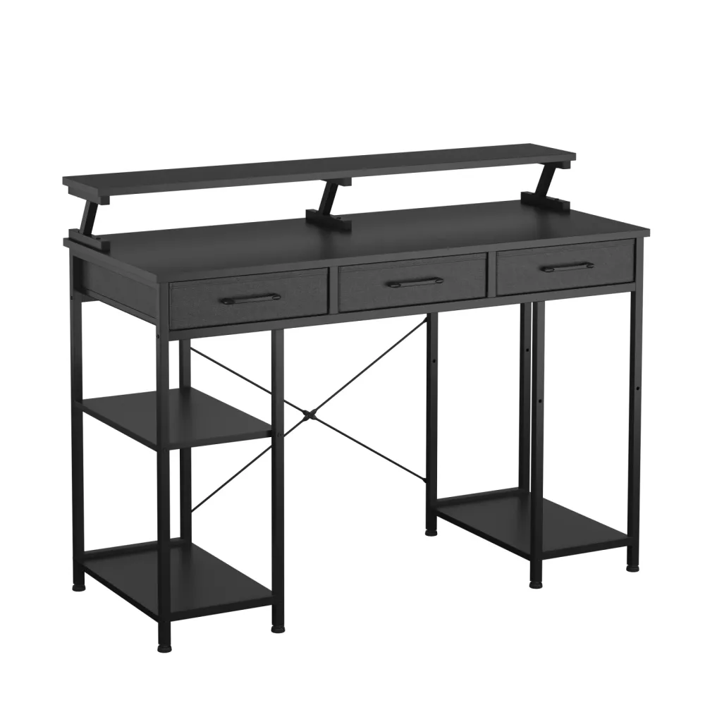 Schreibtisch TAVREN 120 x 50 x 90 cm schwarz