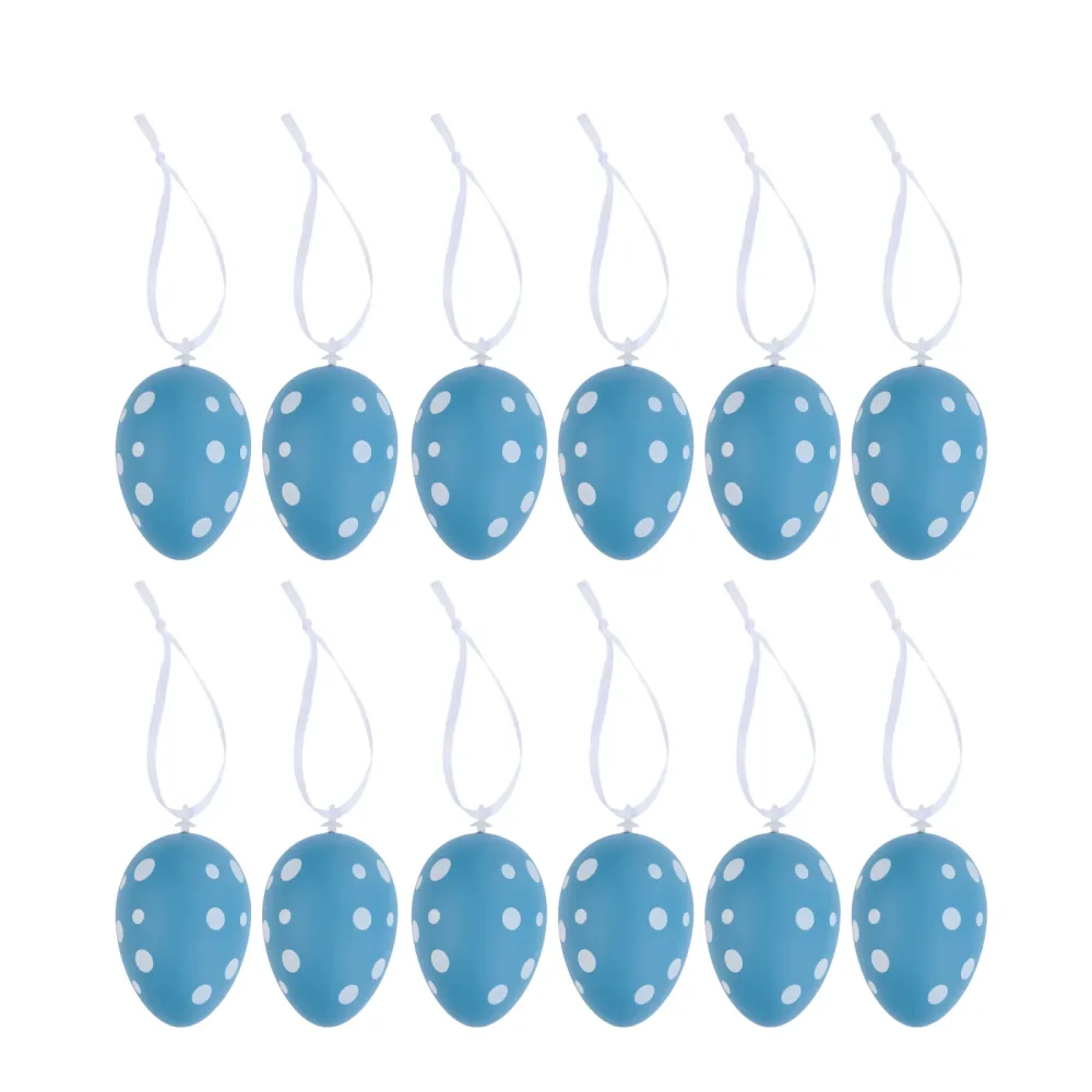 Osterdeko Ostereier 12er Set 6 cm
