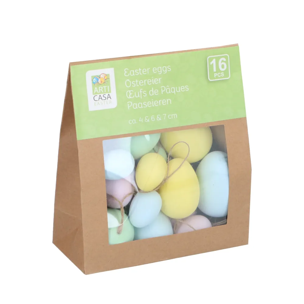 Osterdeko Ostereier Set 16-teilig bunt