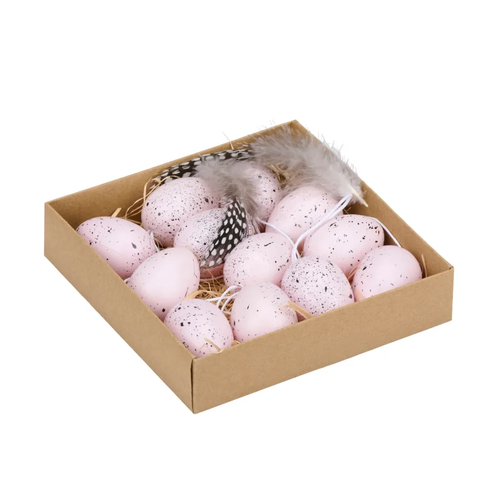 Osterdeko Ostereier 12er Set 3 cm