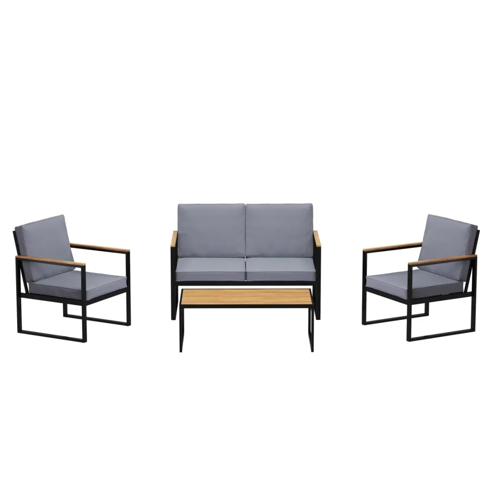Lounge HAMILTON grau/schwarz