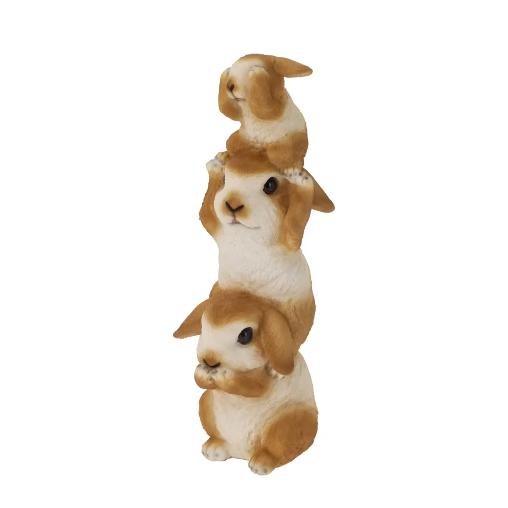Osterdeko Osterhase 30 cm braun/weiss