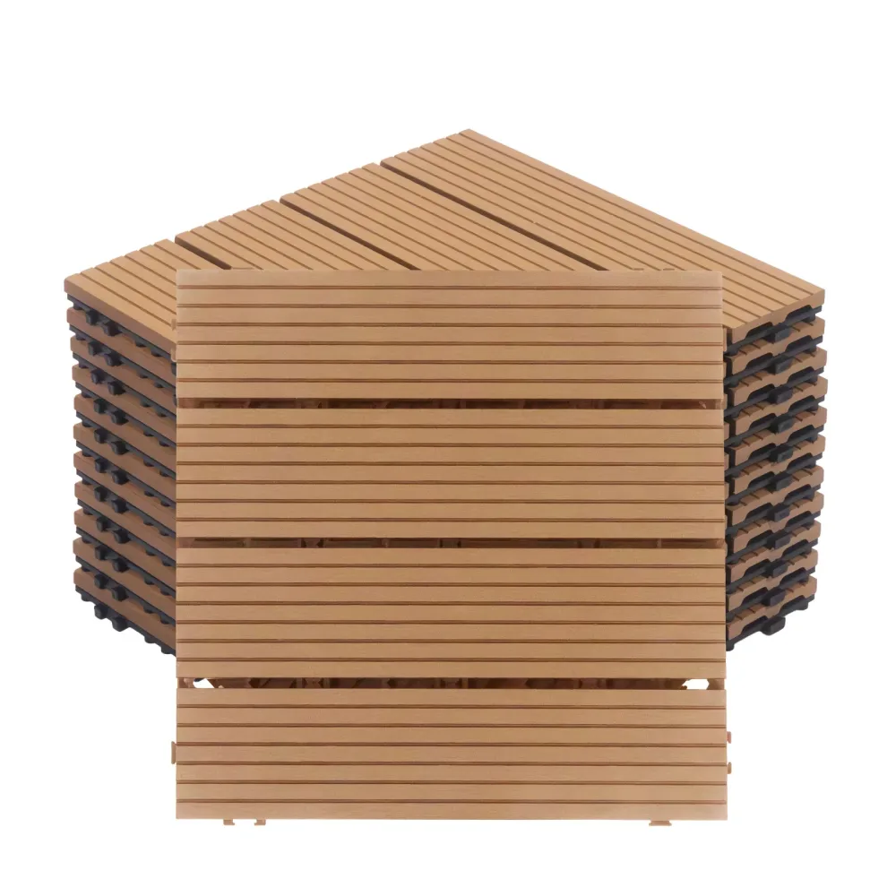 Bodenplatte PALMER 22er Set 30 x 30 cm hellbraun
