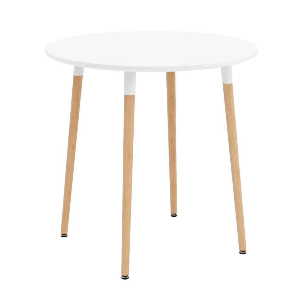 Esstisch GRELIA rund 80 cm weiss/natur