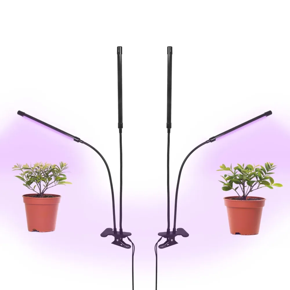 LED Pflanzenlampe 2-armig 2er Set