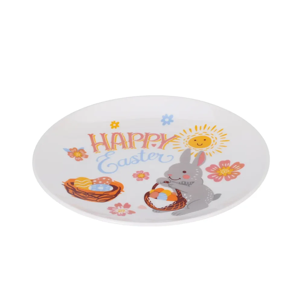 Teller Ostern Porzellan 19 cm bunt