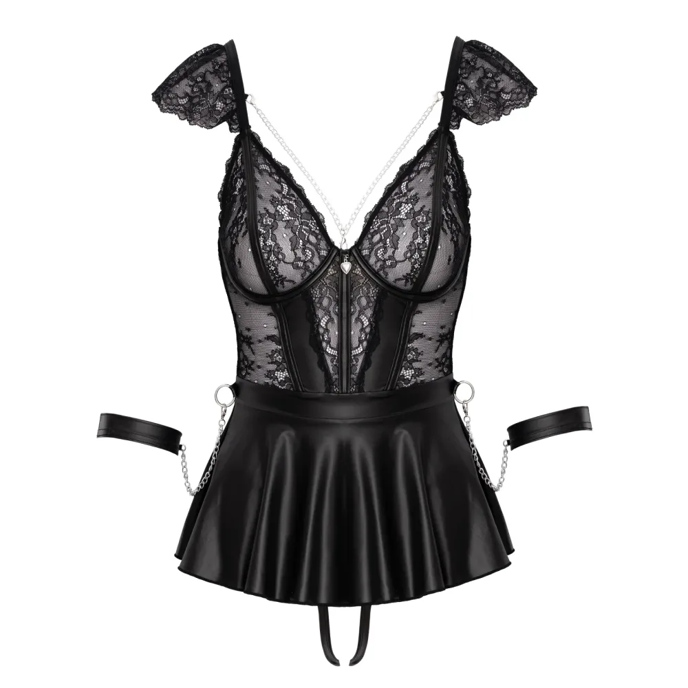 Babydoll Bondage Grösse M schwarz