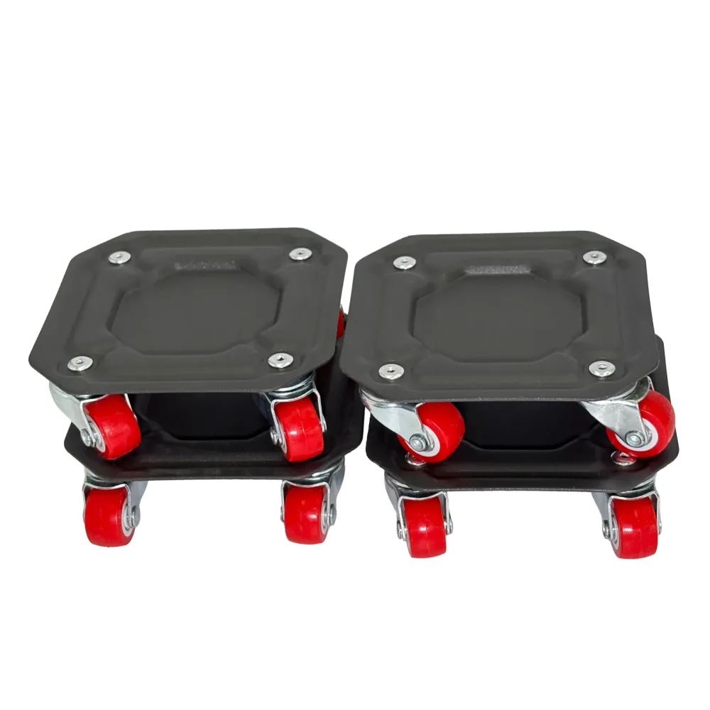 Möbelrollen quadratisch Set 9-teilig schwarz