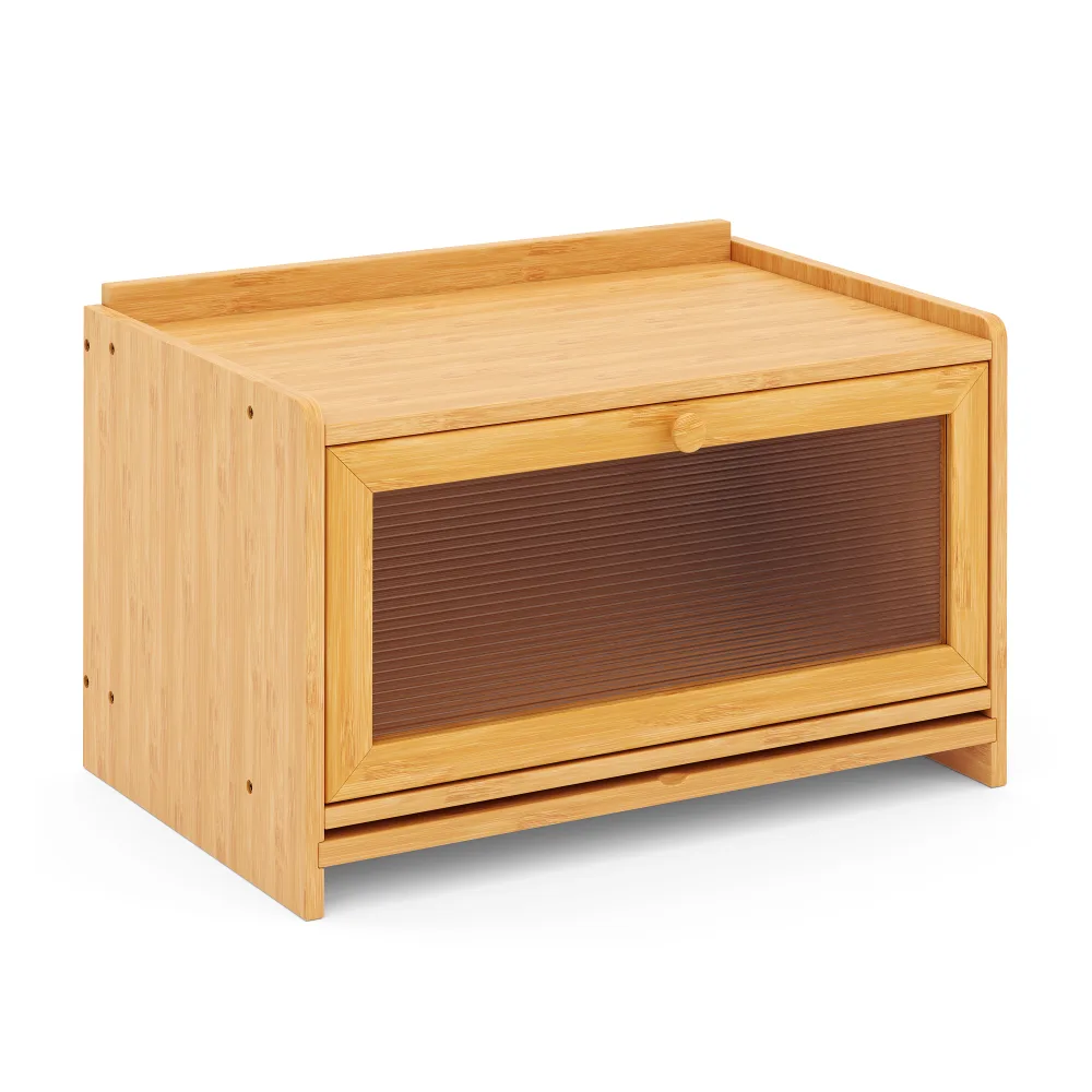 Brotkasten Bambus TARTE mit Sichtfenster 40 x 26 x 25 cm