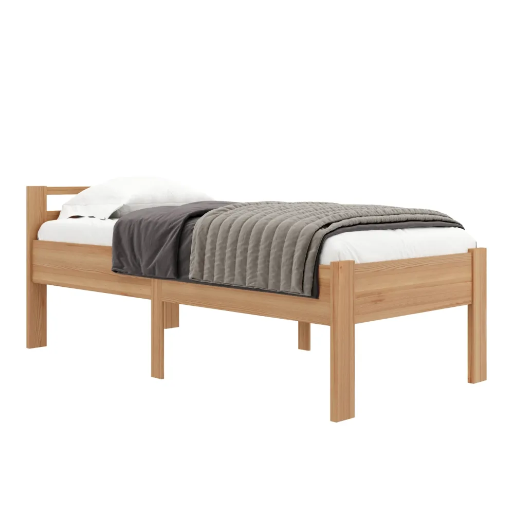 Bett Holz SHERWOOD 90 x 200 cm natur