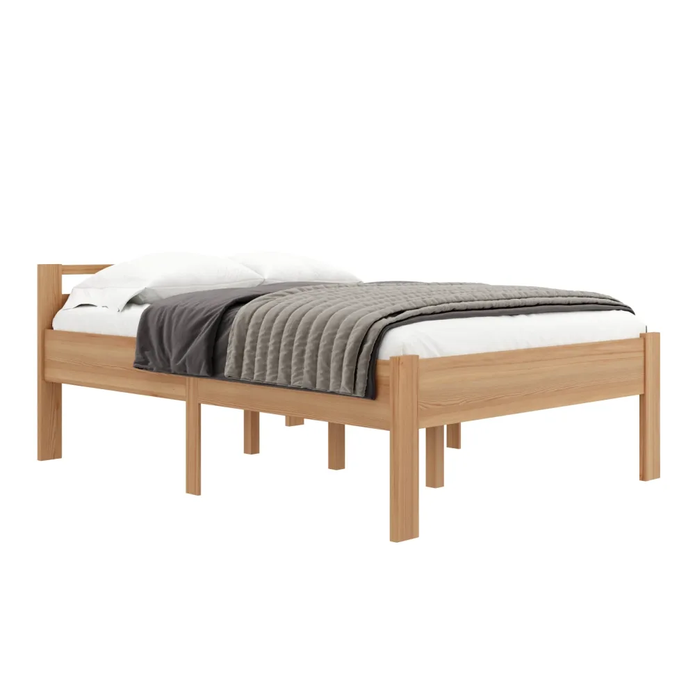 Bett Holz SHERWOOD 140 x 200 cm natur