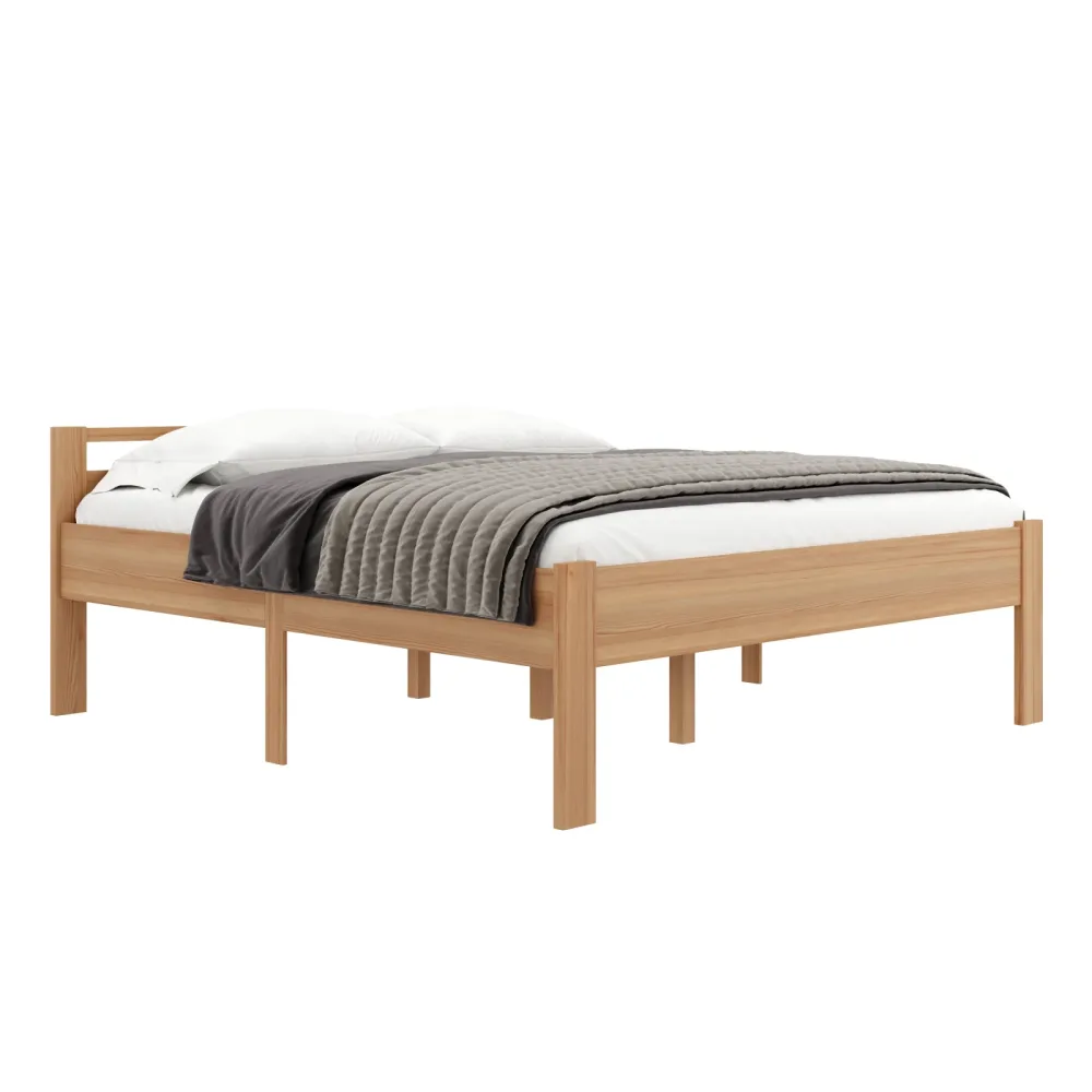 Bett Holz SHERWOOD 180 x 200 cm natur