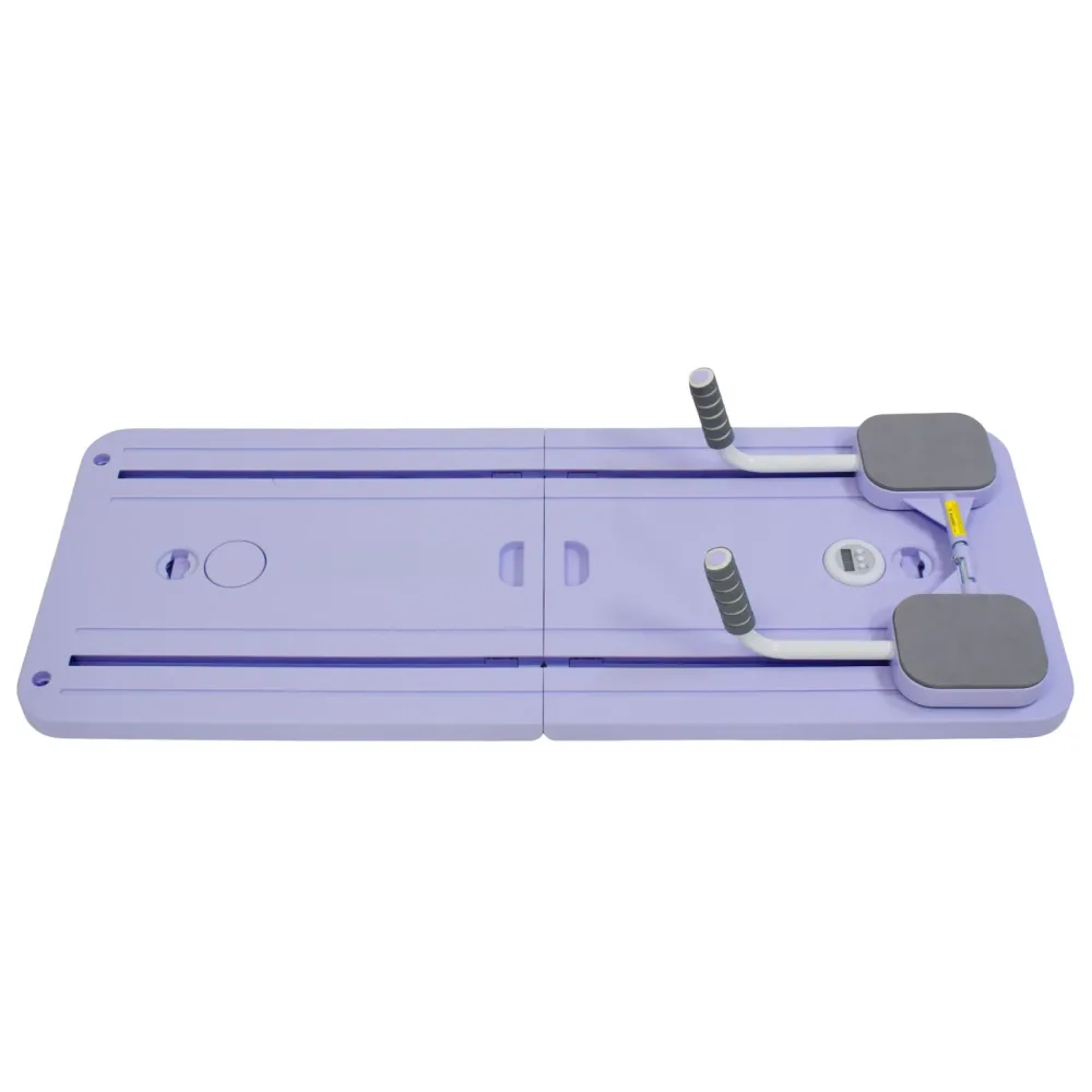 Pilates Board klappbar mit Widerstandsbändern lila