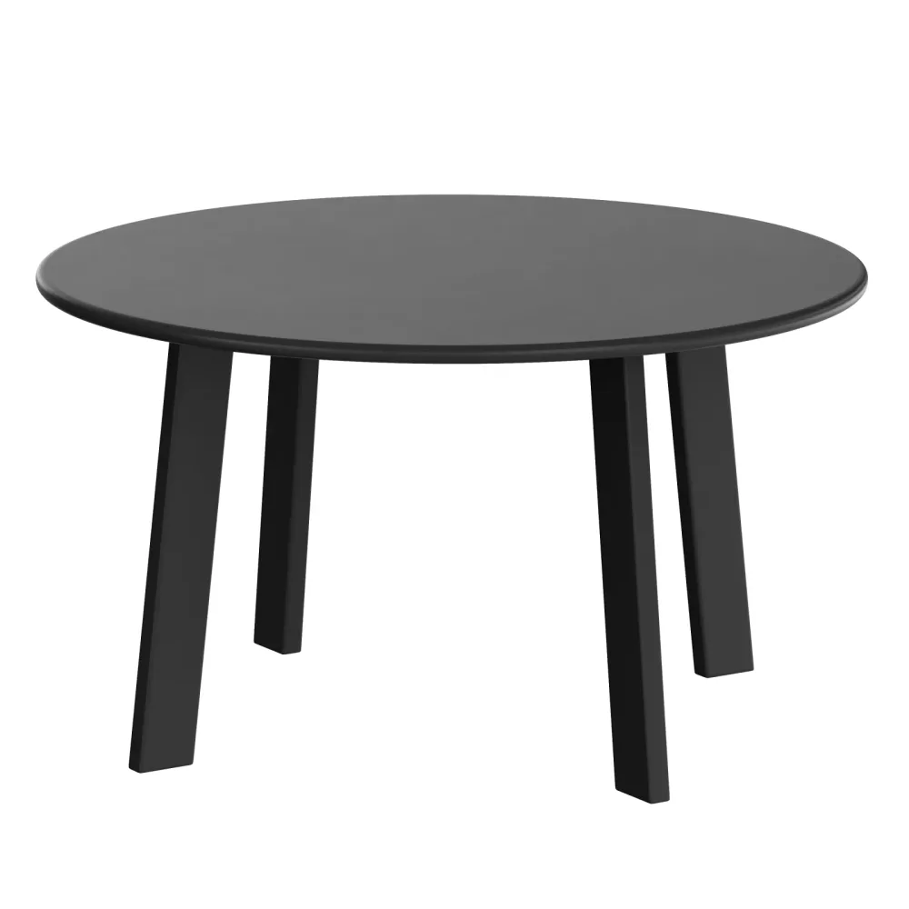 Beistelltisch Metall BERVIN rund 70 x 40 cm schwarz