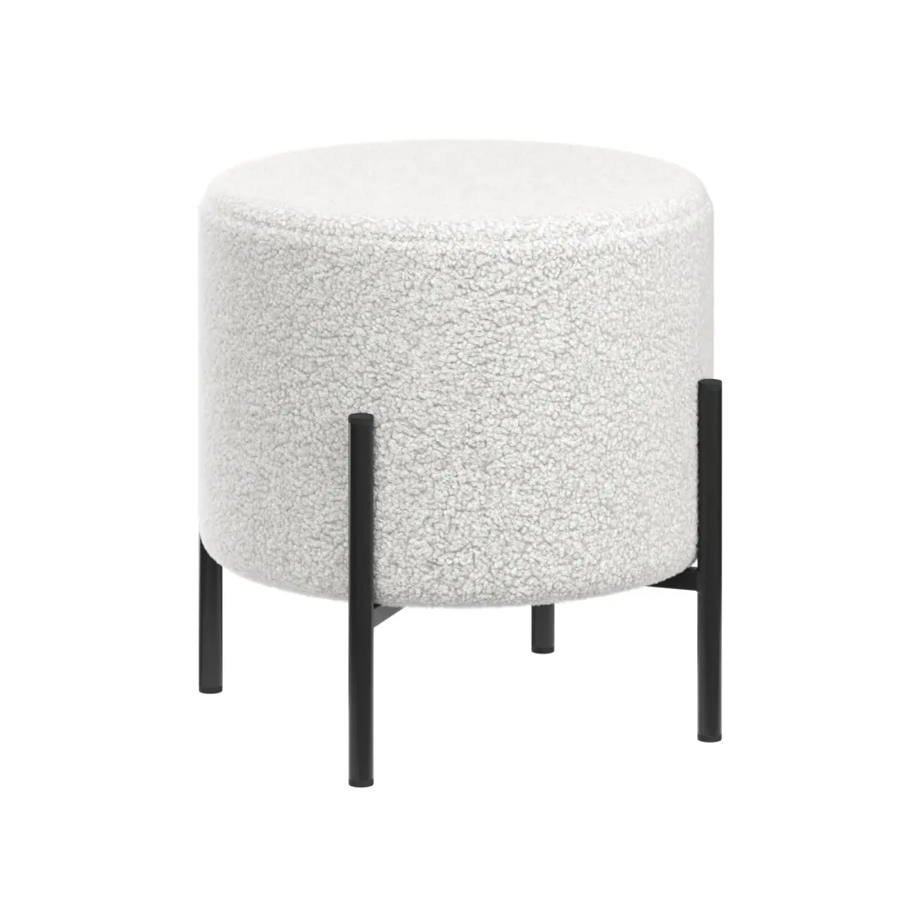 Hocker Teddy BRILON weiss