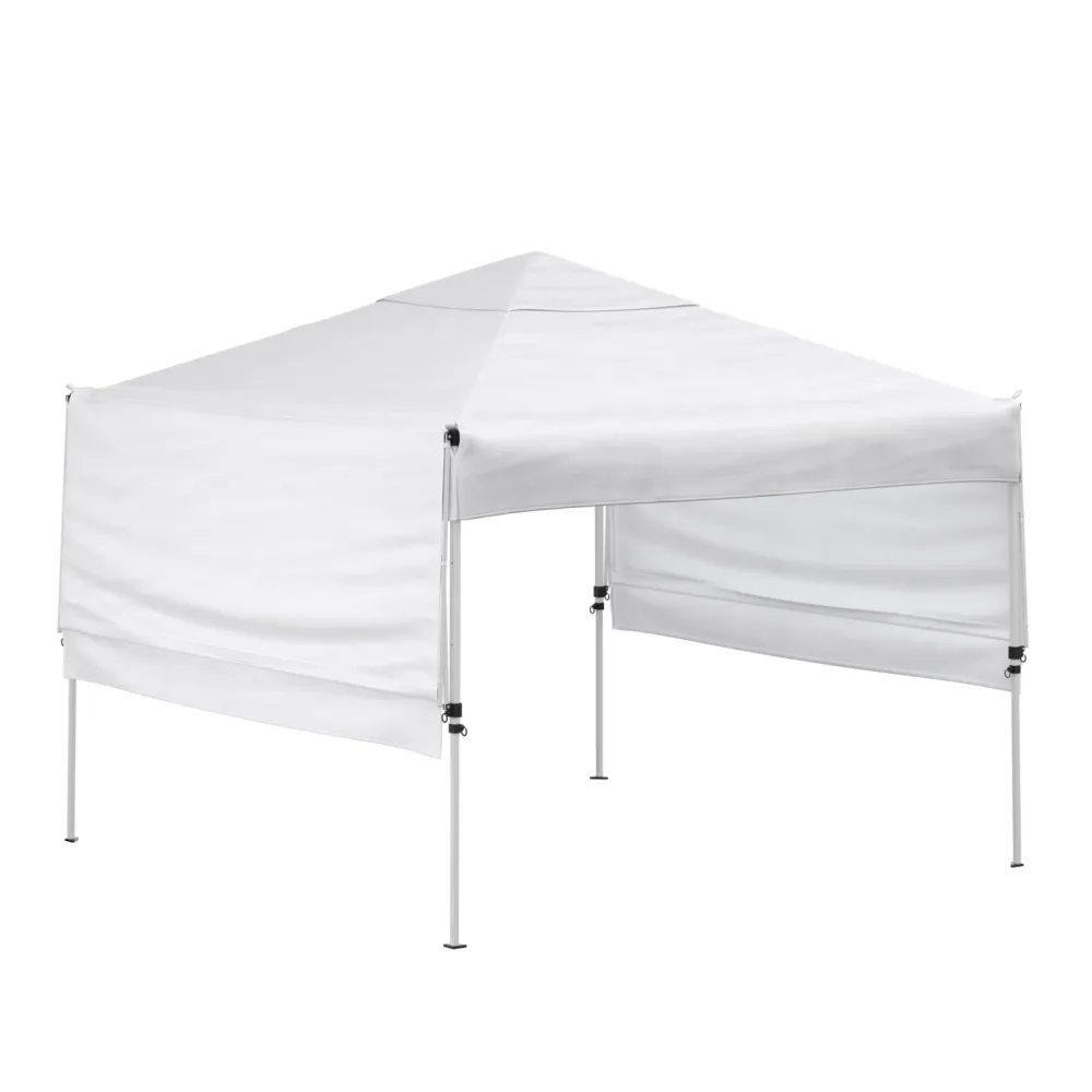 Faltpavillon LISON mit Seitenflügel 3 x 3 m weiss