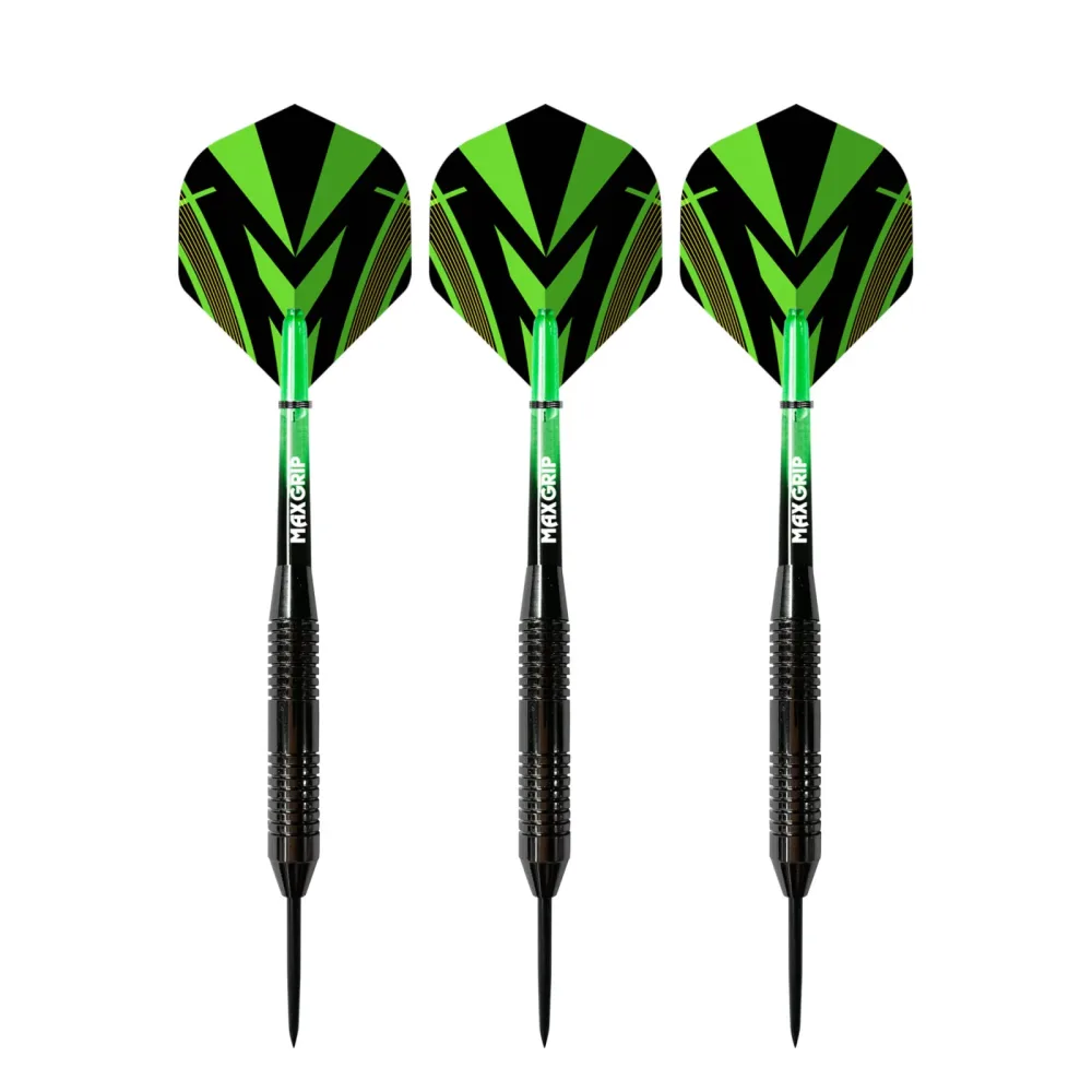 Steeldart 20 g 3er Set schwarz/grün