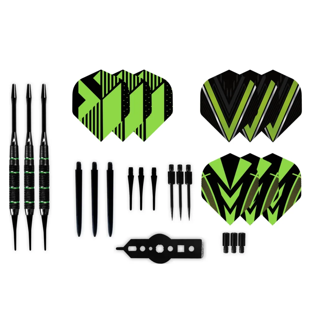 Dart Geschenkset mit Etui 31-teilig schwarz/grün