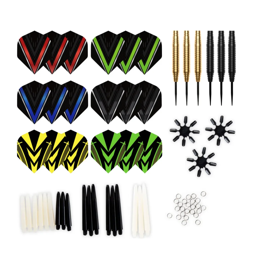 XQMAX Steeldart Set 90-teilig schwarz/bunt