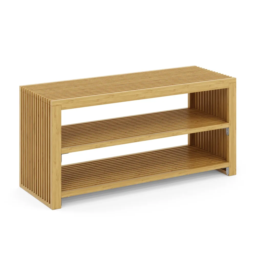 Schuhbank Bambus NORESSO 90 cm natur
