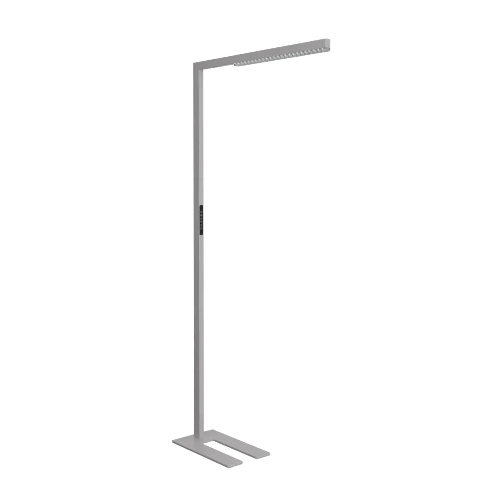 LED Stehlampe ELAYA dimmbar mit Bewegungsmelder silber